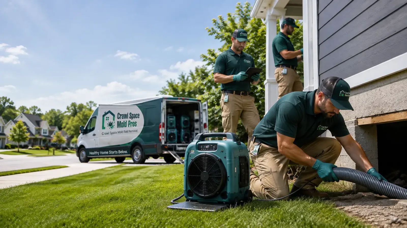 Crawl Space Mold Removal in Sheldon, IL